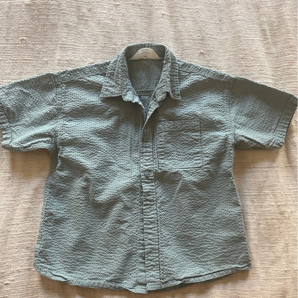 H&M//BOYS MATCHING SET/ PANTS ANS BUTTON DOWN - Picture 3 of 9